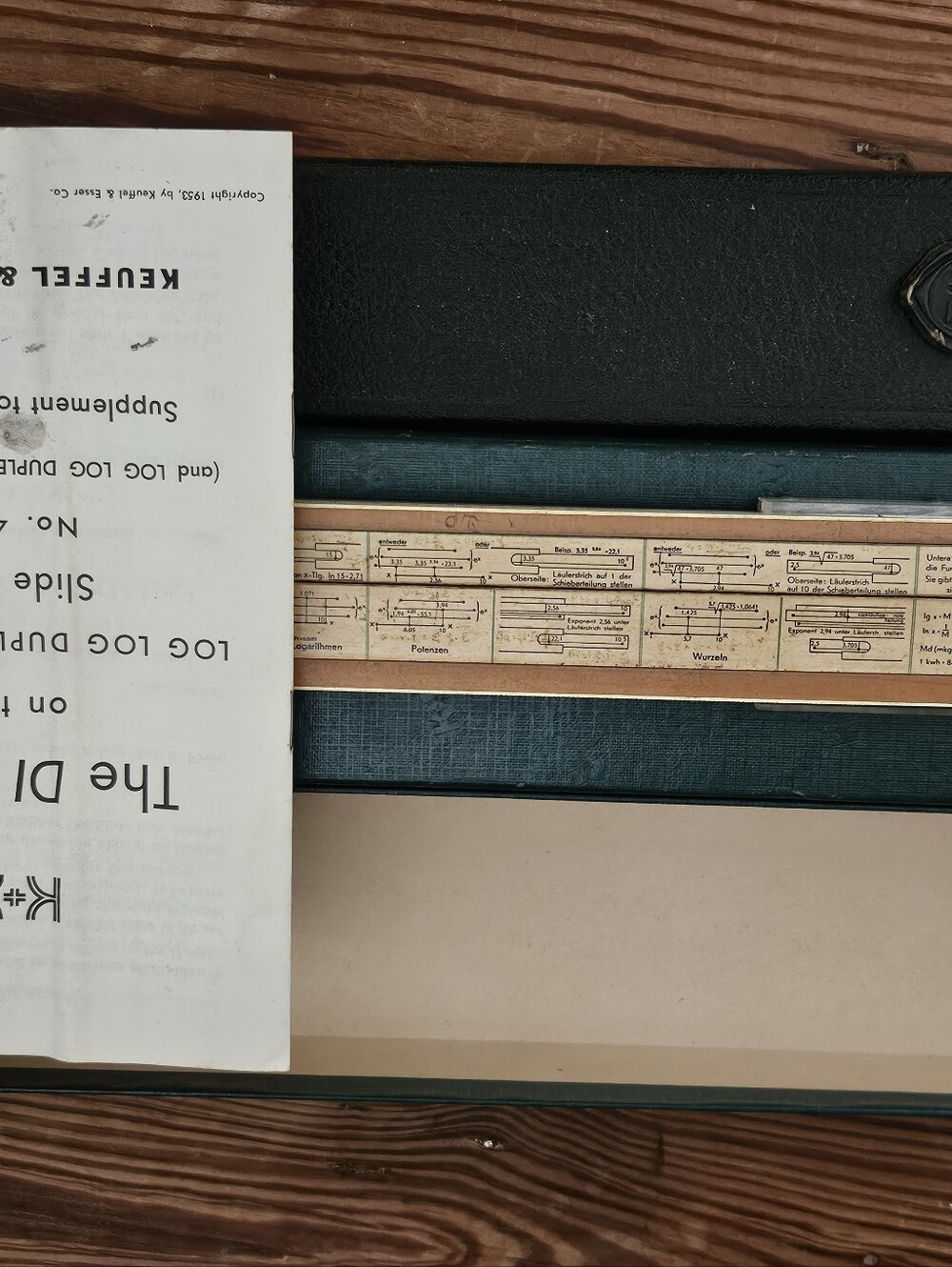Vintage K&E The DI Scale Sl8de Rule #4081